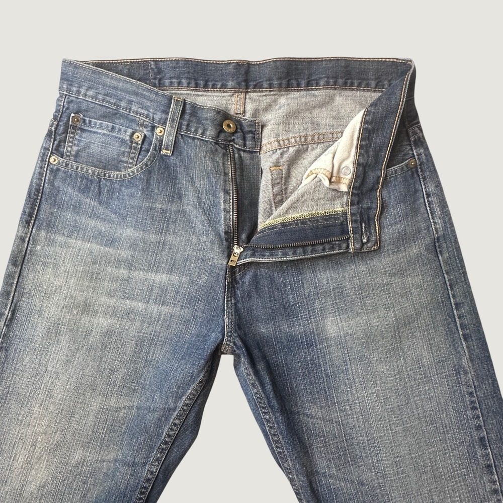 Levi's 569 Jeans Mens 32x32 (34x30) Loose Straight Blue Wash WaterLess Denim
